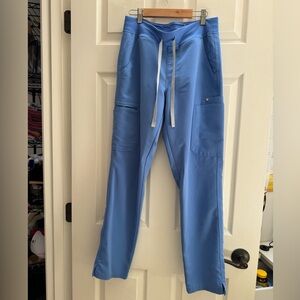 Figs Women’s Yola Skinny Scrub Pants - Ceil Blue - Size S, Regular Length
